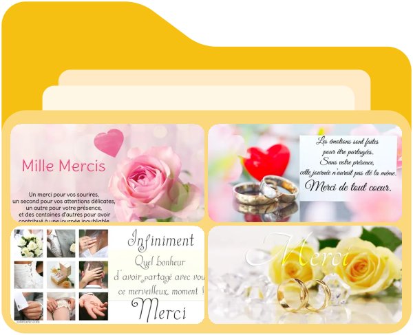 Remerciements Mariage